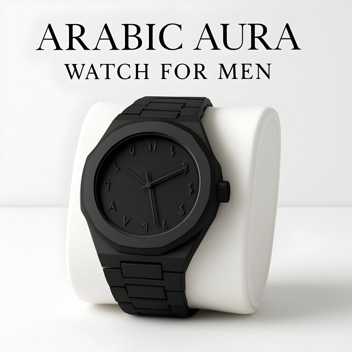 Arabic Aura All Black Men’s Watch | Budget-Friendly & Classy Look