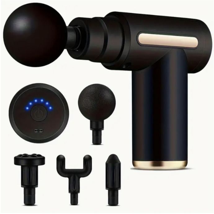 Deep Tissue Massage Gun for Pain Relief | 6-Speed Electric Massager with 4 Heads | Unisex Muscle Relaxing Machine