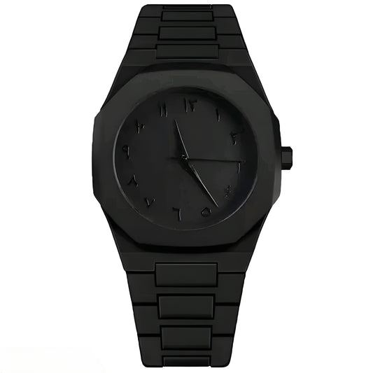 Arabic Aura All Black Men’s Watch | Budget-Friendly & Classy Look